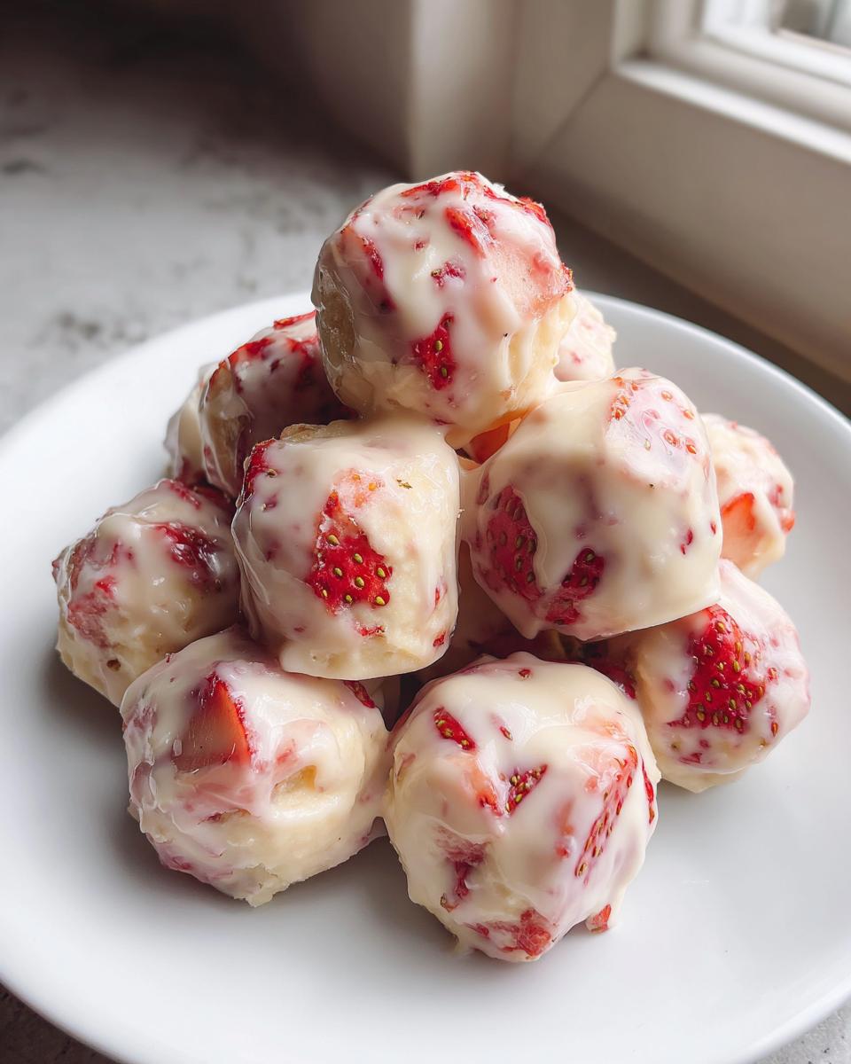 Easy Strawberry Yogurt Bites - detail 1