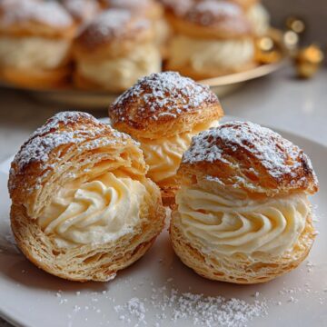 Eggnog Cream Puffs