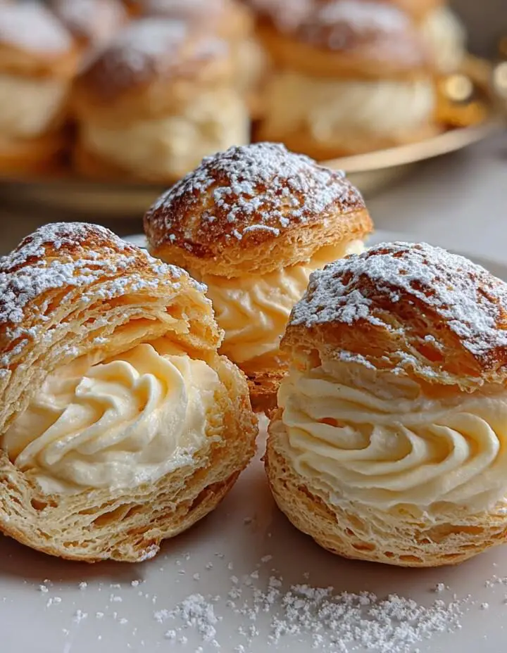Eggnog Cream Puffs