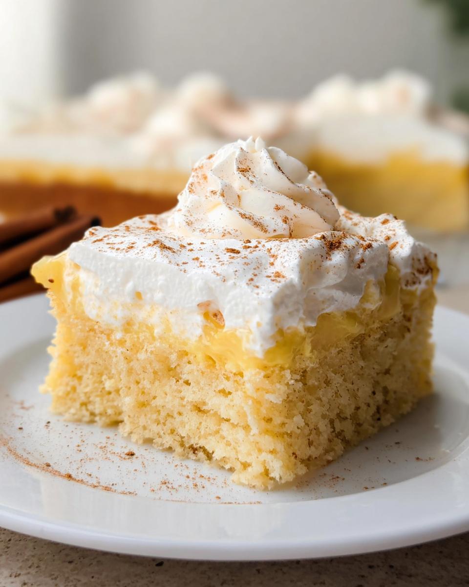 Eggnog Poke Cake - detail 1