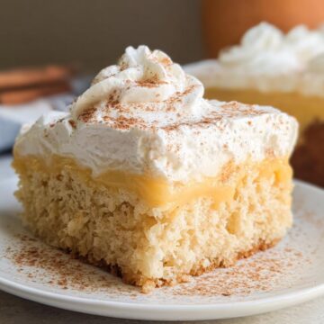 Eggnog Poke Cake