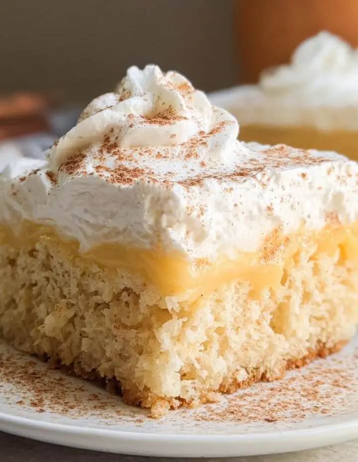 Eggnog Poke Cake