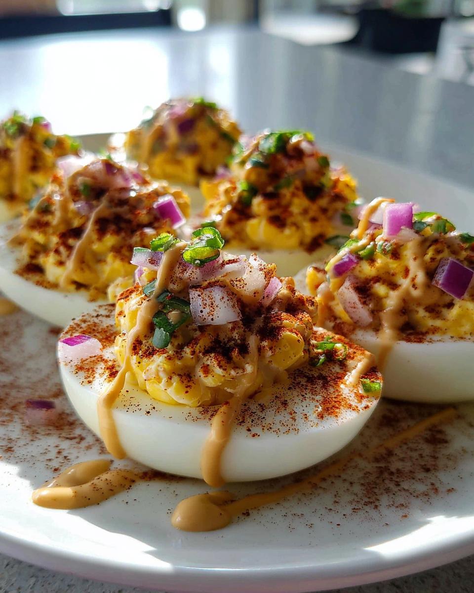 Elote Deviled Eggs - detail 1