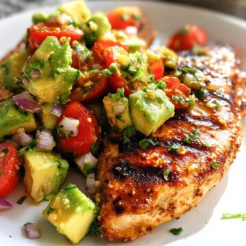 Fiesta Lime Chicken with Avocado Salsa