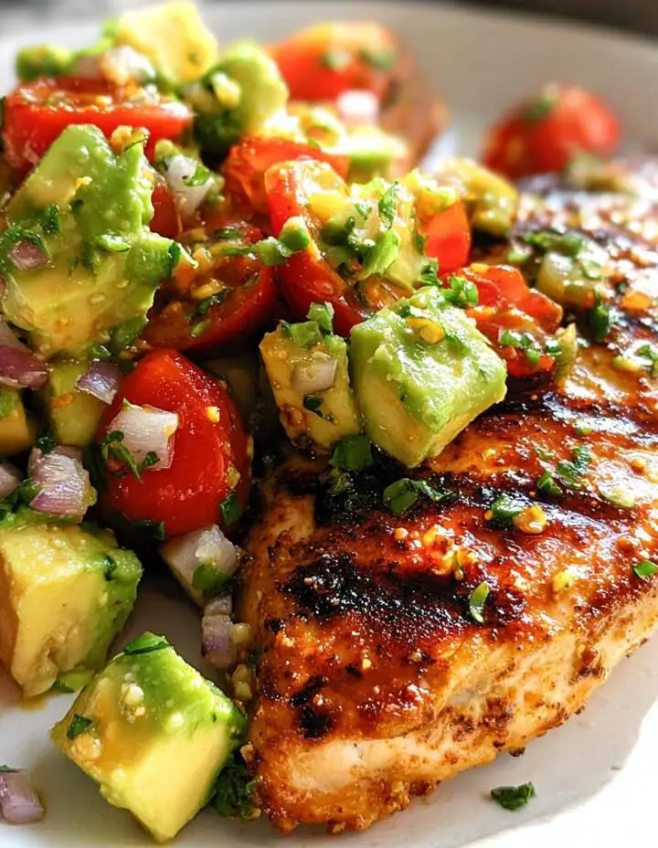 Fiesta Lime Chicken with Avocado Salsa