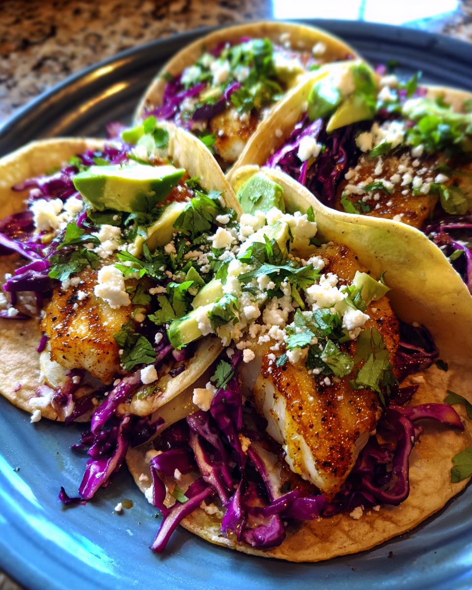Fish Tacos with Cilantro Lime Slaw - detail 1
