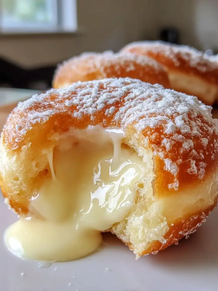 Fluffy Korean Milk Cream Donuts