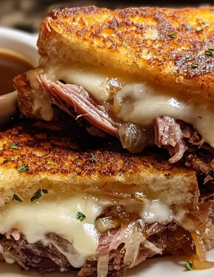 French Dip Grilled Cheese