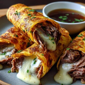 French Dip Tortilla Roll Ups