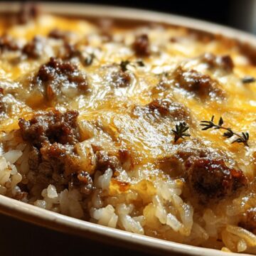 French Onion Ground Beef Casserole