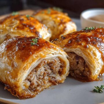 French Onion Sausage Rolls
