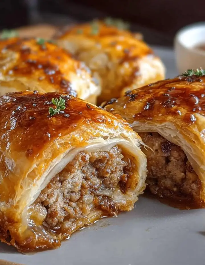 French Onion Sausage Rolls