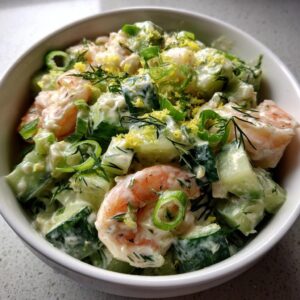 Fresh And Zesty Cucumber Shrimp Salad