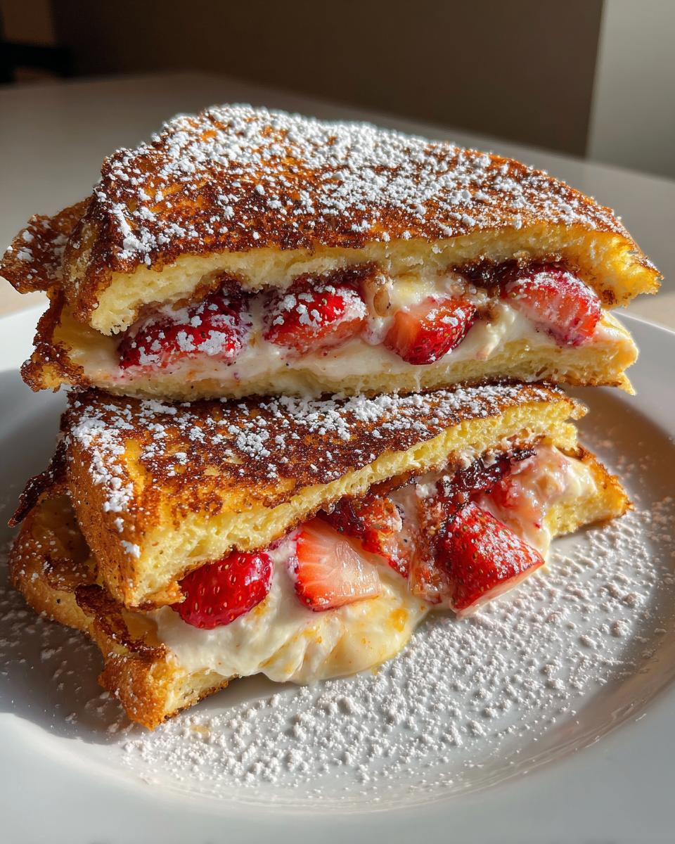 Fried Strawberry Cheesecake Sandwiches - detail 2