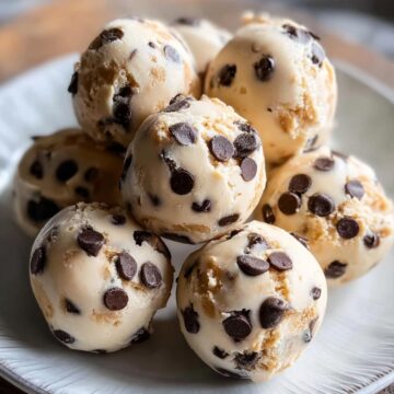 Frozen Greek Yogurt Peanut Butter Bites with Chocolate Chips