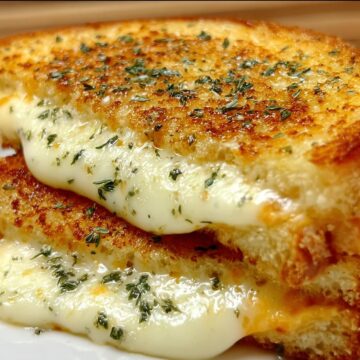 Garlic Bread Grilled Cheese
