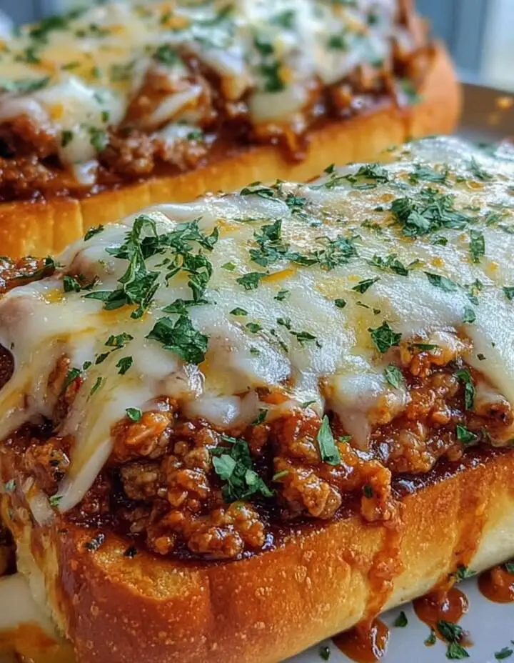 Garlic Bread Sloppy Joes