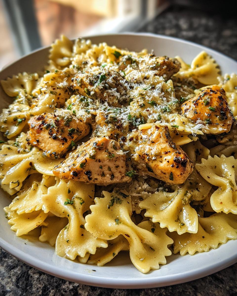 Garlic Butter Chicken with Bowtie Pasta - detail 1