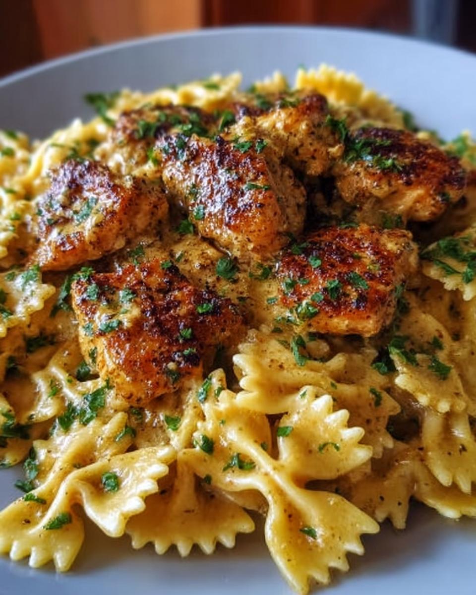 Garlic Butter Chicken with Bowtie Pasta - detail 2