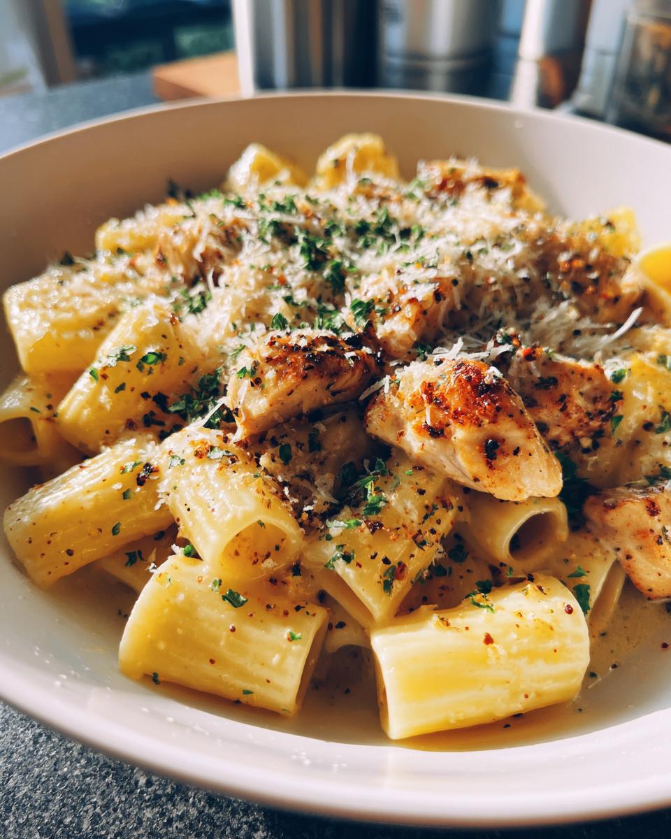 Garlic Butter Chicken with Rigatoni and Parmesan - detail 1