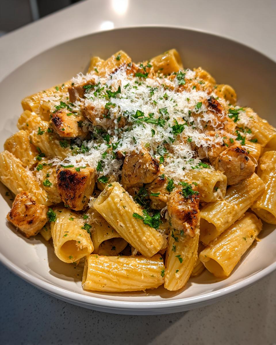 Garlic Butter Chicken with Rigatoni and Parmesan - detail 2