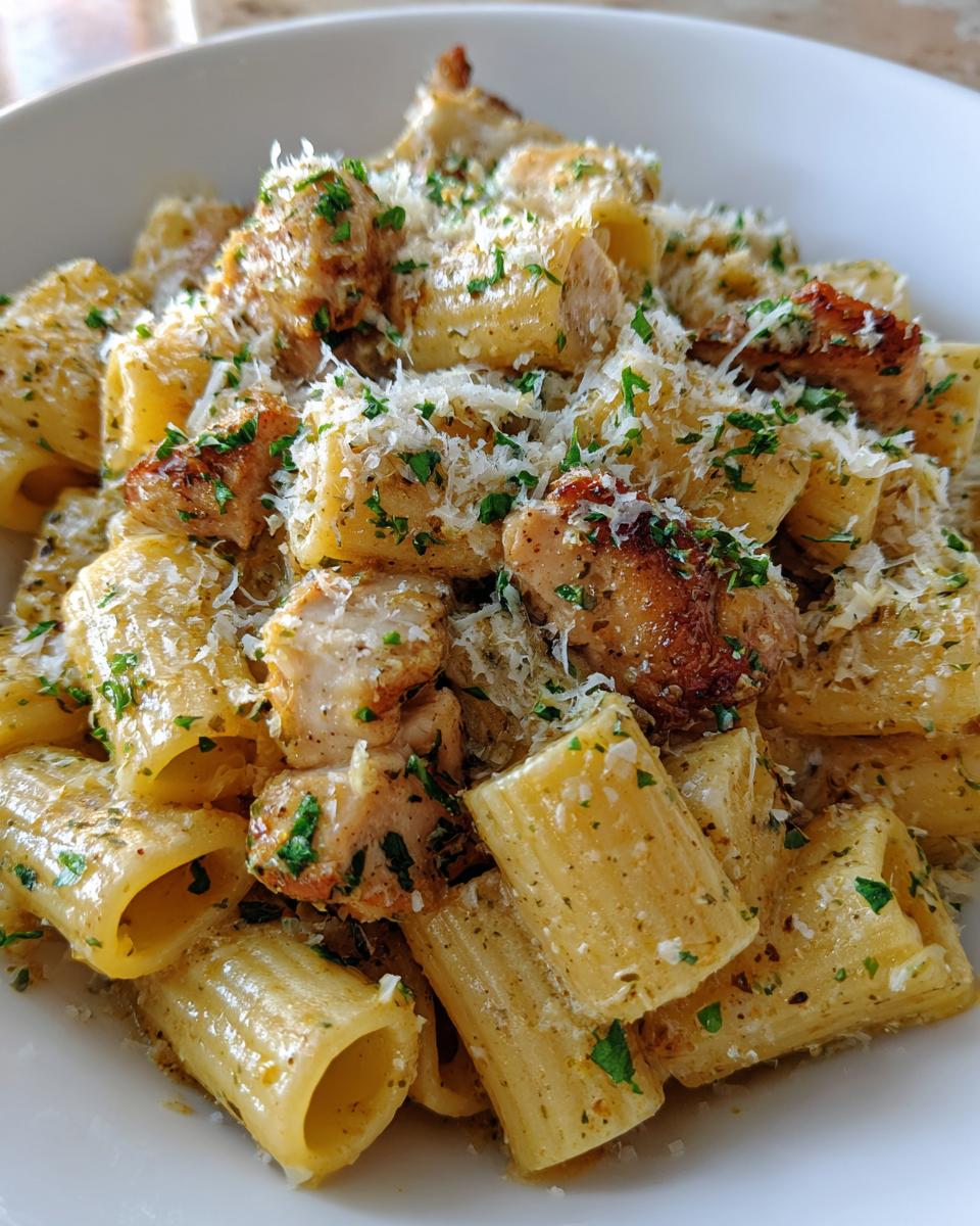 Garlic Butter Chicken with Rigatoni and Parmesan - detail 3