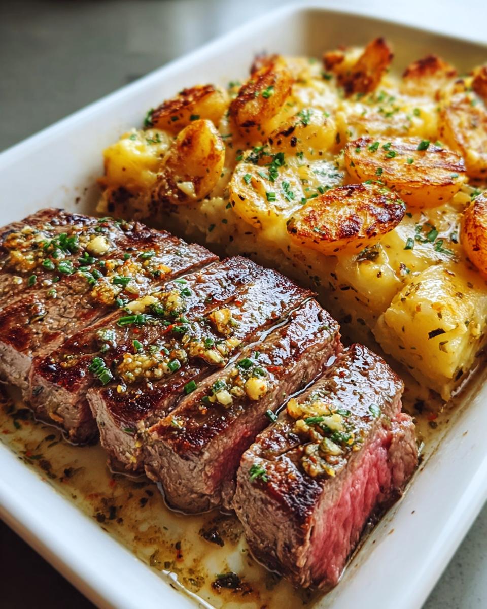Garlic Butter Steak & Cheddar Potato Bake - detail 1