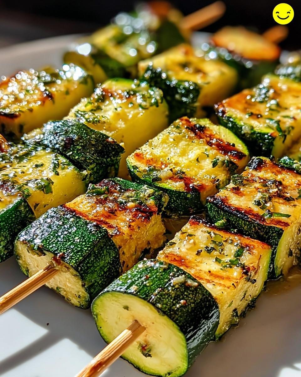 Garlic Butter Zucchini Skewers - detail 2