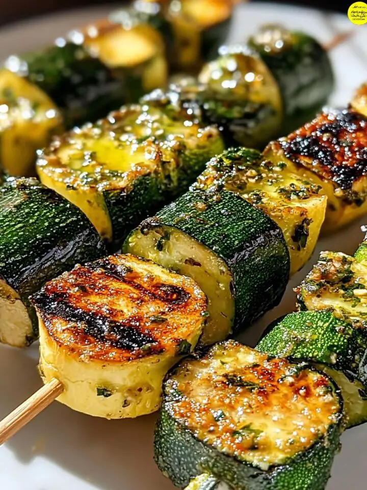 Garlic Butter Zucchini Skewers