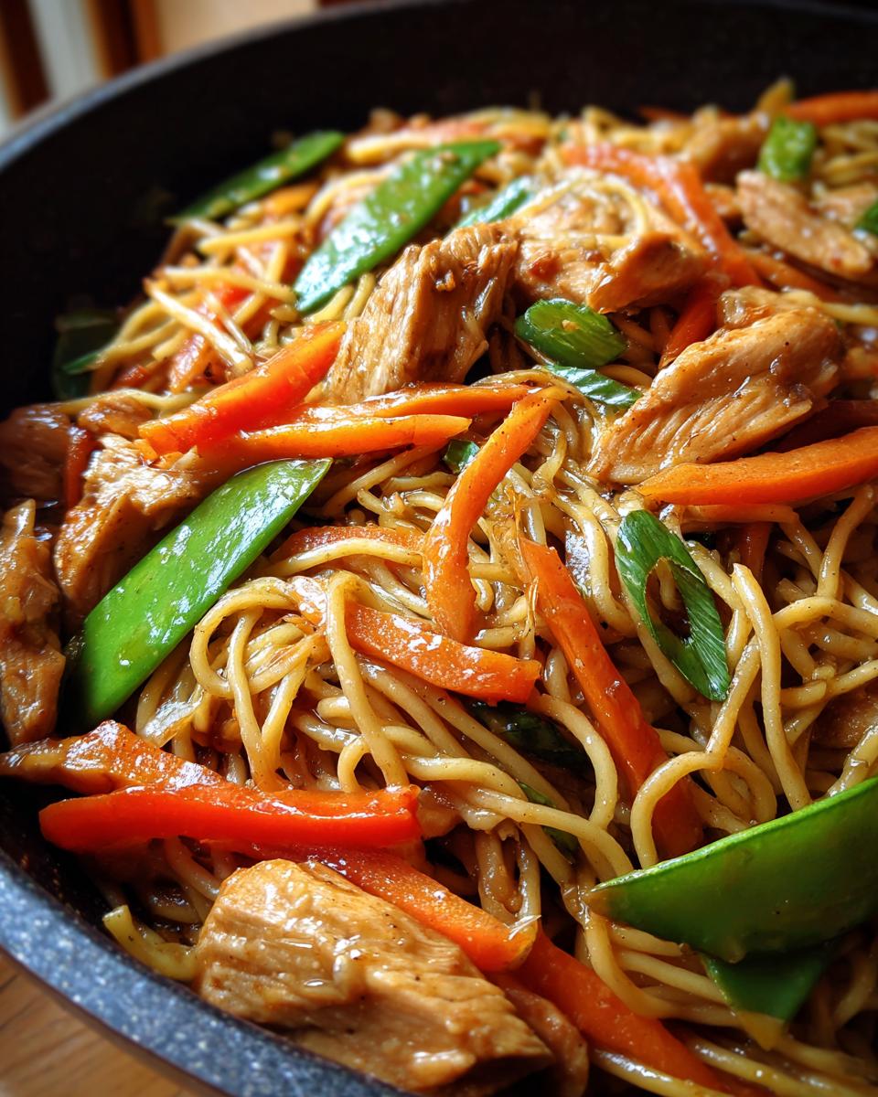Garlic Chicken Lo Mein - detail 1