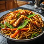 Garlic Chicken Lo Mein
