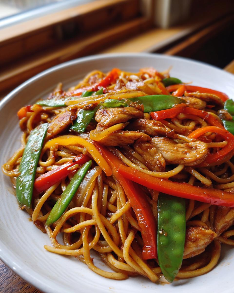 Garlic Chicken Lo Mein - detail 2