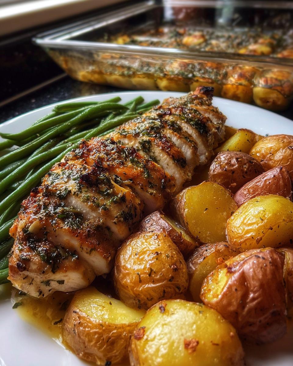Garlic Herb Chicken with Roasted Potatoes & Green Beans - detail 1