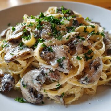 Garlic Mushroom Pasta