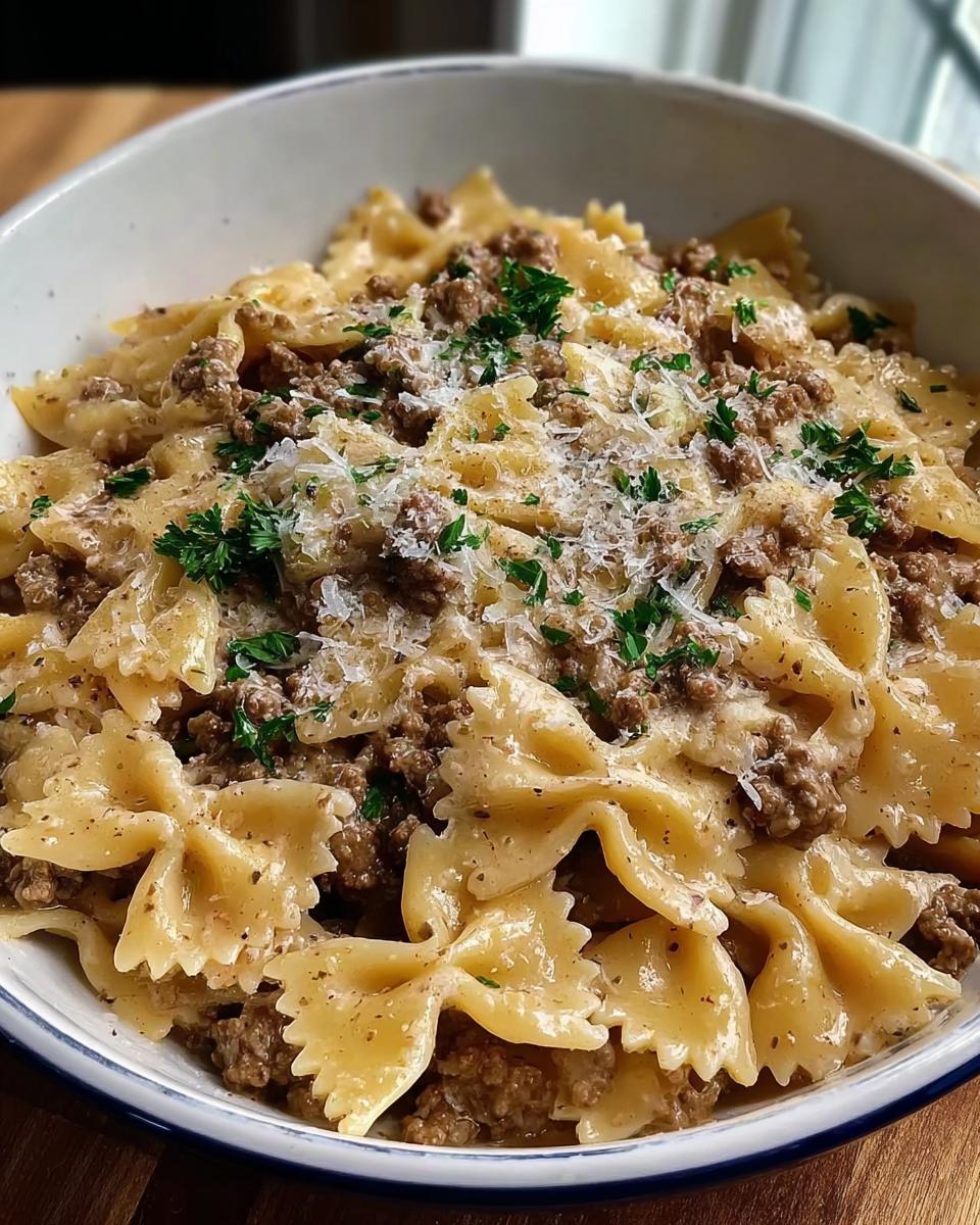 Garlic Parmesan Bowtie Pasta - detail 2
