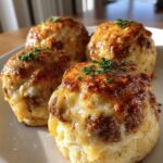 Garlic Parmesan Cheeseburger Bombs
