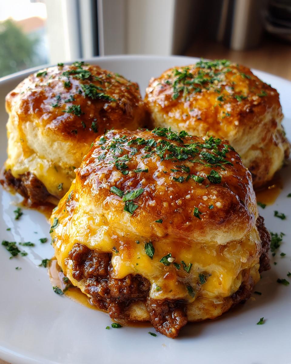 Garlic Parmesan Cheeseburger Bombs - detail 2
