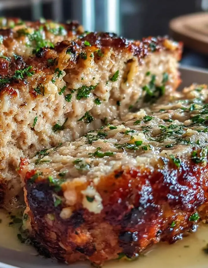 Garlic Parmesan Chicken Meatloaf