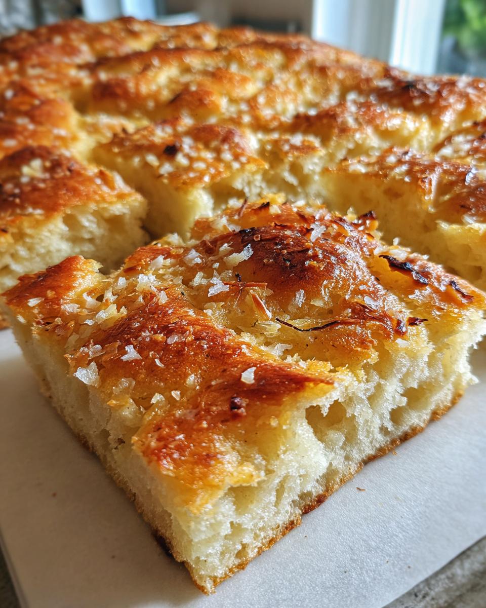 Garlic Parmesan Focaccia Bread - detail 1