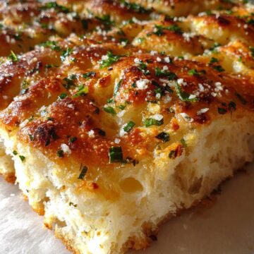 Garlic Parmesan Focaccia Bread