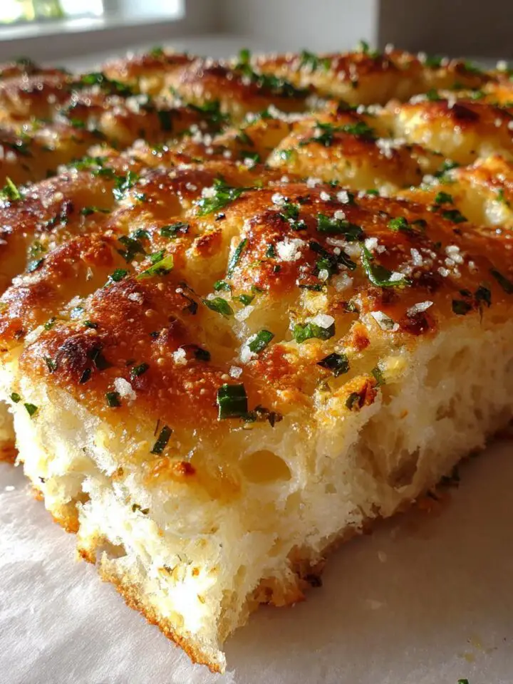 Garlic Parmesan Focaccia Bread