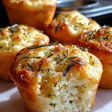 Garlic Rosemary Focaccia muffins