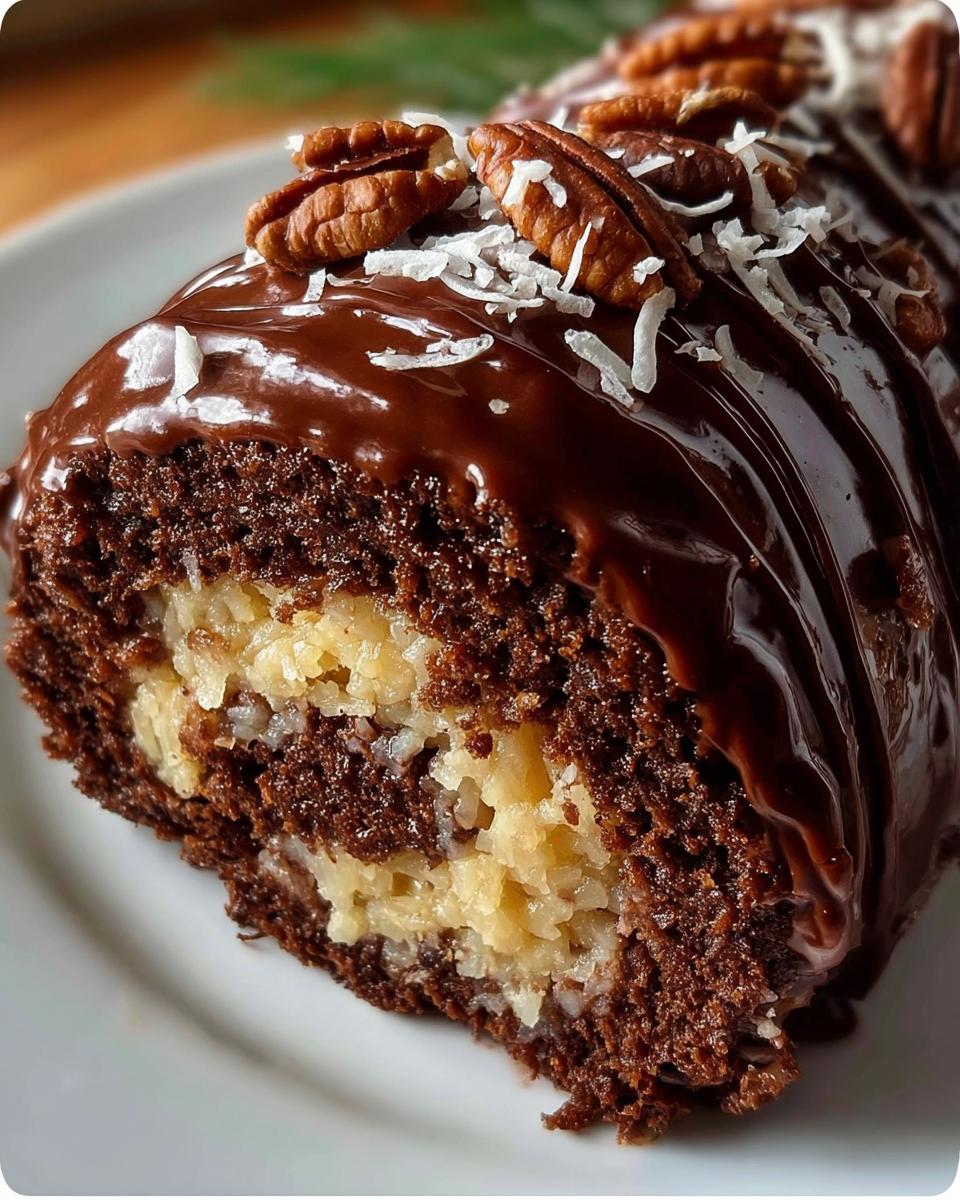 German Chocolate Cake Roll - detail 2