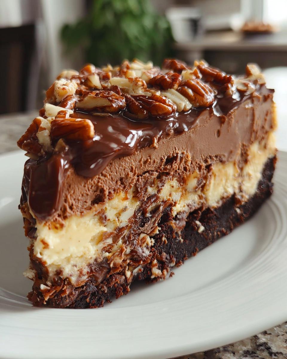 German Chocolate Cheesecake - detail 1