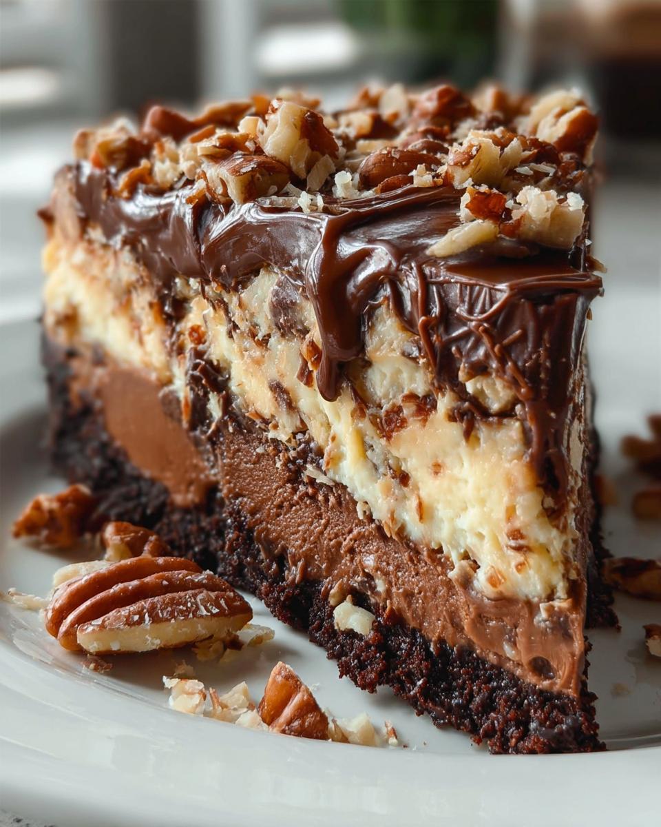 German Chocolate Cheesecake - detail 2