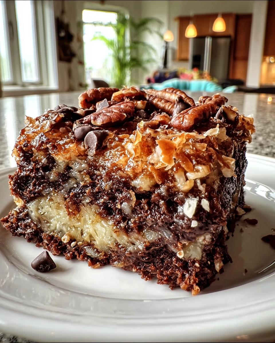 German Chocolate Dump Cake - detail 2