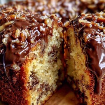 German Chocolate Pecan Pound Cake