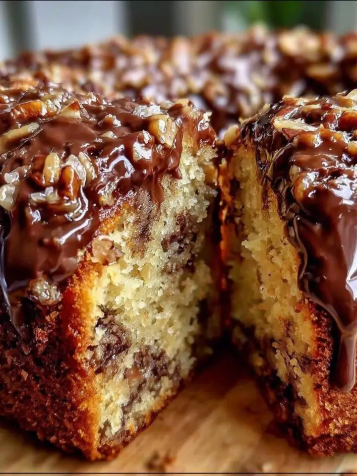 German Chocolate Pecan Pound Cake