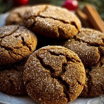 Ginger Molasses Christmas Cookies