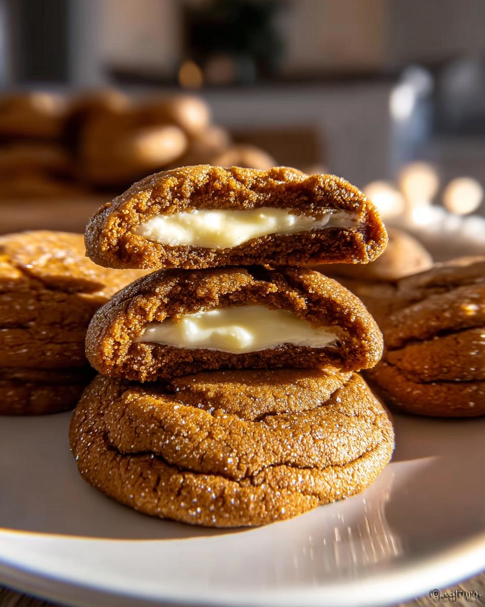 Gingerbread Cheesecake Cookies - detail 1